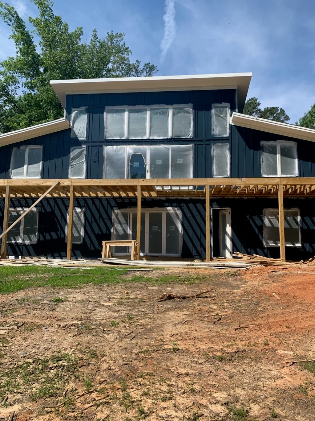 Riverbend Lot 27 — full home mid-construction