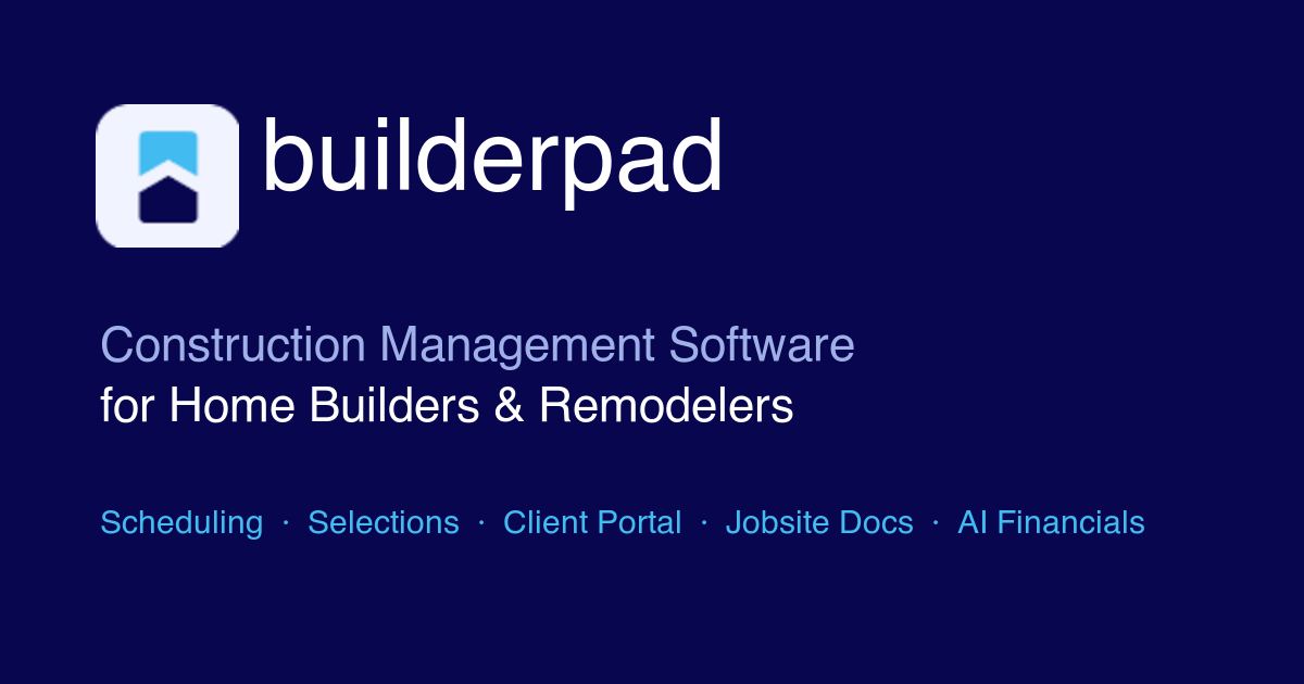 Construction Management Software for Home Builders & Remodelers ...